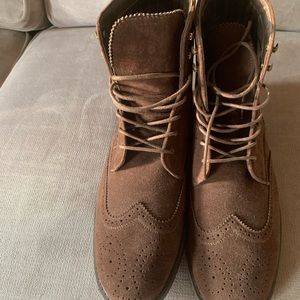 Suede Men’s Balmoral lace up dress boots
